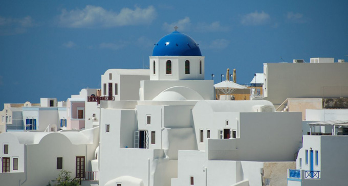 Vy över Santorini. Foto: BillandCathy/Flickr (CC)