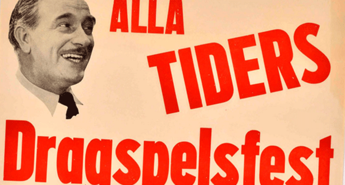 Dragspelsaffisch ur Svenskt visarkivs samlingar