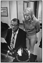 Marlene Widmark och Teddy Wilson, EMI studio, Stockholm, 1970