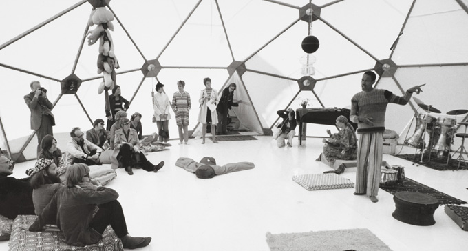 Don Cherry i Bucky Dome 1971. Foto: Erik Cornelius/Moderna Museet
