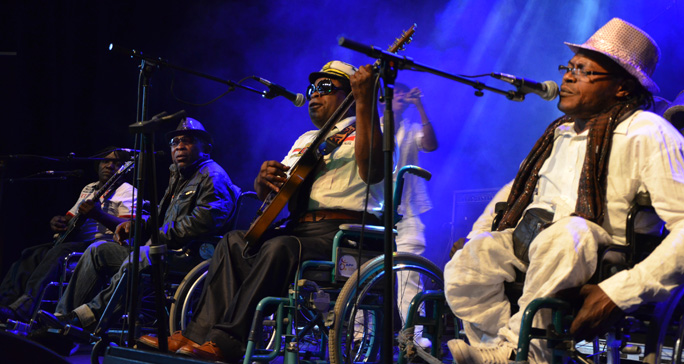 Staff Benda Bilili. Foto: Agneta Nordqvist