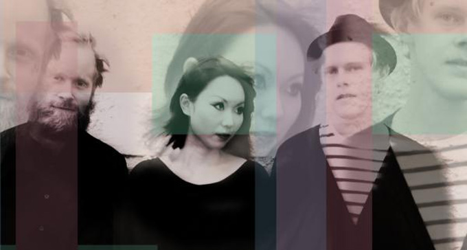 Bild på medlemmarna i Naoko Sakata Trio.