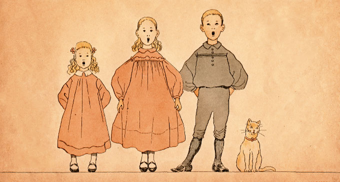 Illustration från häfte 3 av Sjung med oss, Mamma!