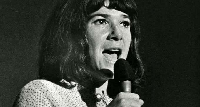 Nannie Porres på Stockholmsterassen hösten 1969. Foto: Christer Landergren