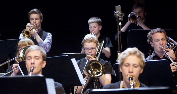 Arctic Youth Jazz Orchestra. Foto: Anders Malm