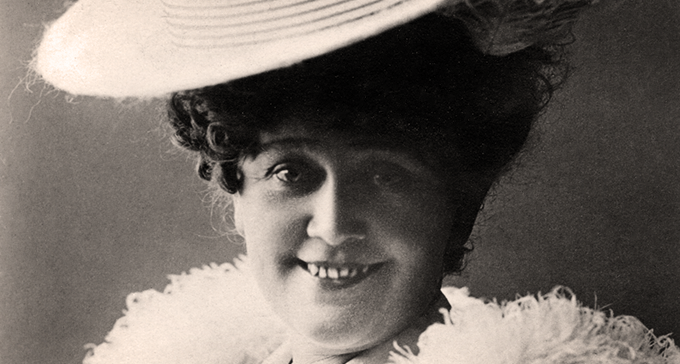 En operett av Helfrid Lambert finns bland fynden. Foto: Musik- och teaterbibliotekets arkiv