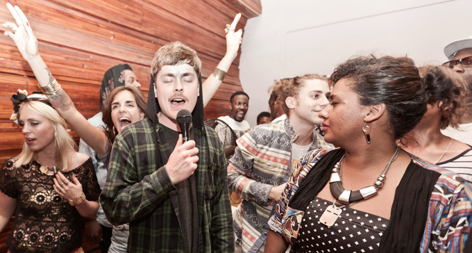 Delar av hiphopkollektivet KWAAI. Foto: KWAAI