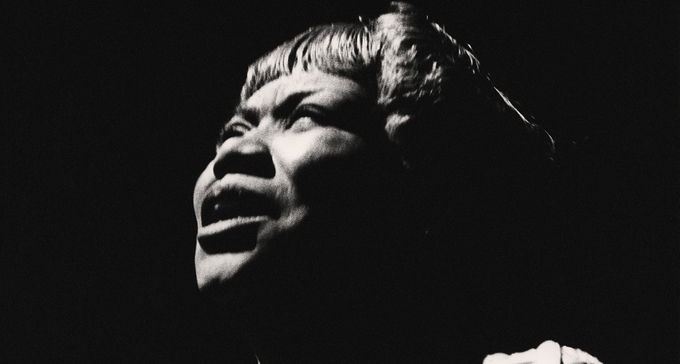 Sister Rosetta Tharpe, Johanneshov Isstadion, Stockholm, oktober 1964. Foto: Christer Landergren