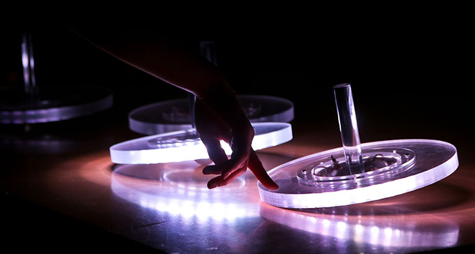 Under Sound of Stockholm presenterar EMS den kanadensiska kompositören, konstnären och musikern Myriam Bleau. Foto: Leif Norman