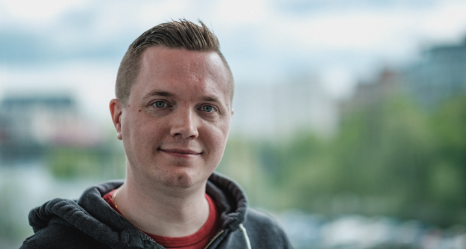 Erik Hamrefors, producent på Caprice Records. Foto: Jonas André